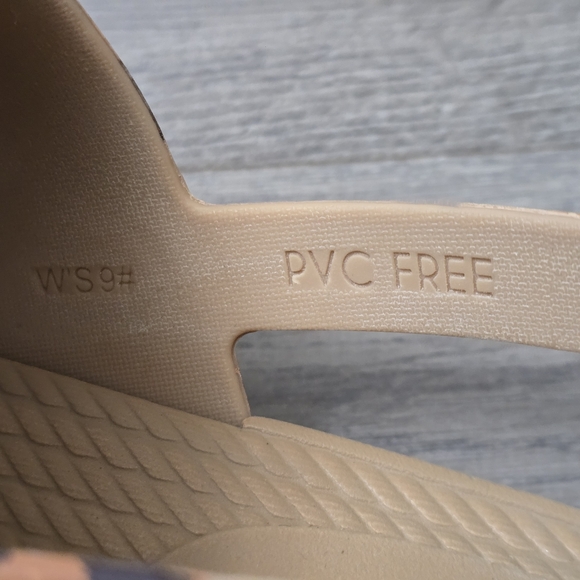 Reef Animal Print Rubber Velcro Sandals Womens Size 9 - Picture 7 of 10